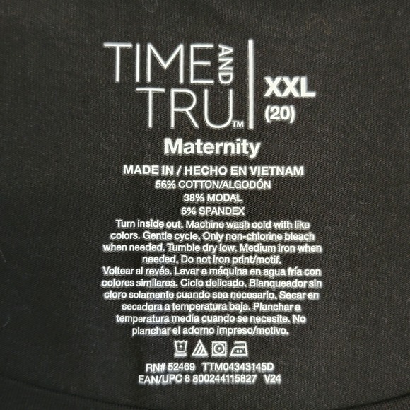 Boo Y'all Halloween Tshirt Maternity Womens Sz XXL Ghost Black Orange Graphic - Picture 4 of 4